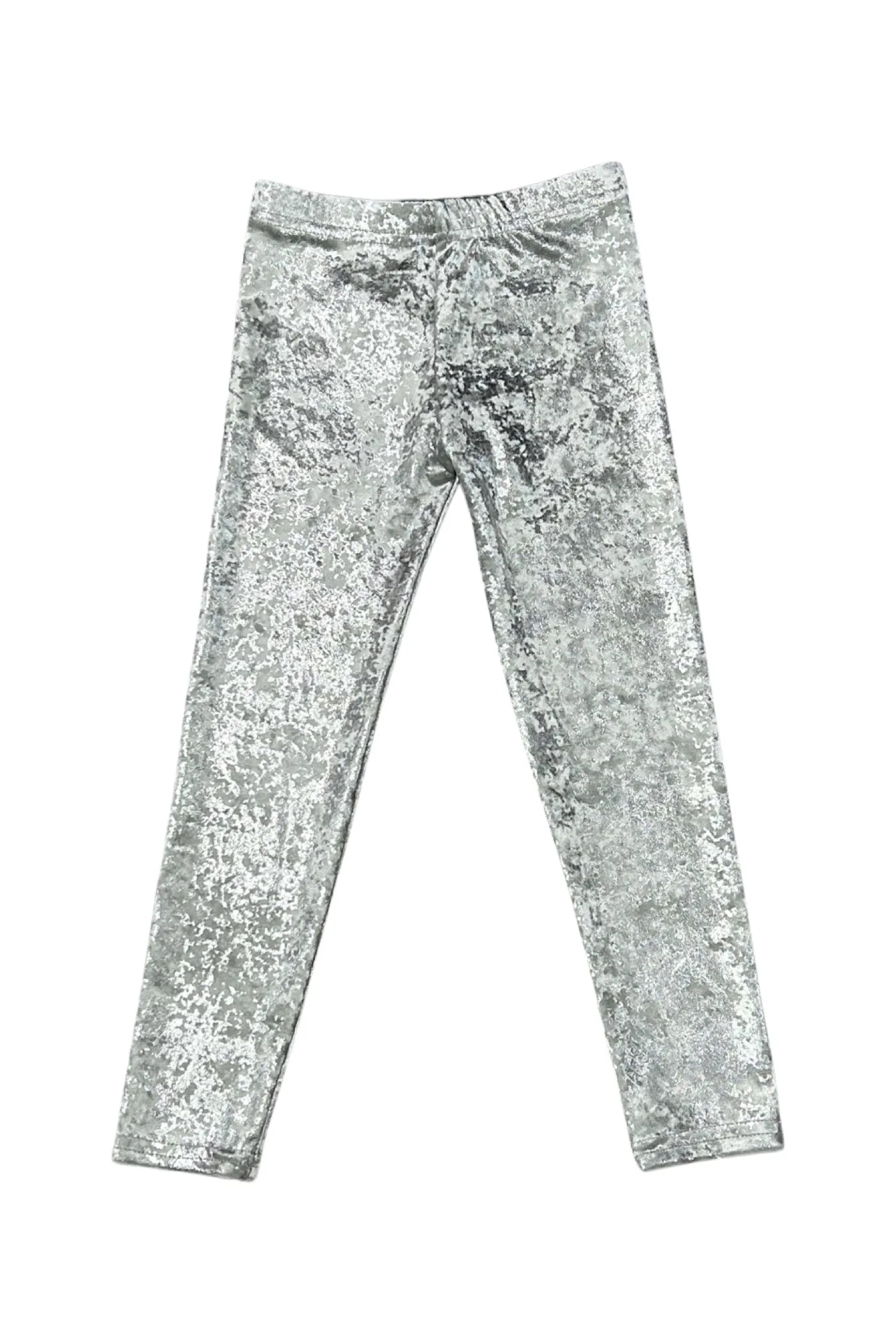 Silver Guilded Velvet Leggings