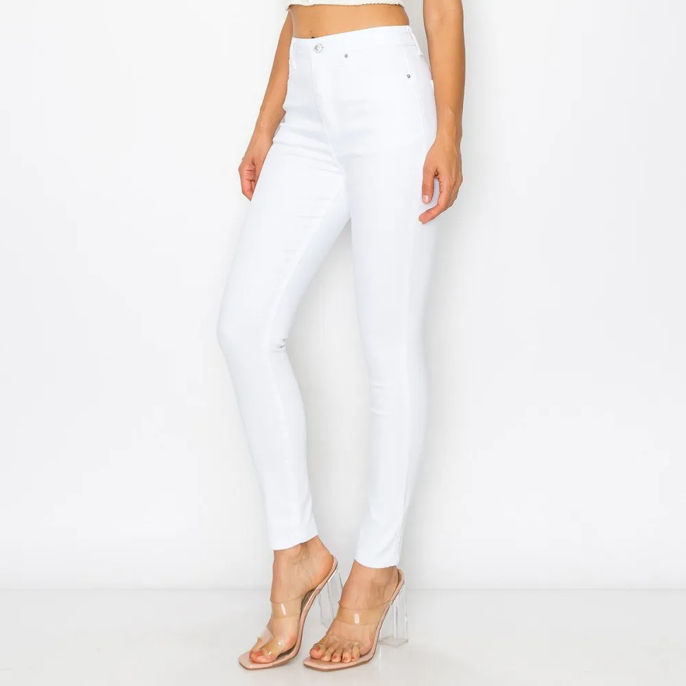 SKINNY JEANS LISOS TIRO ALTO 90286