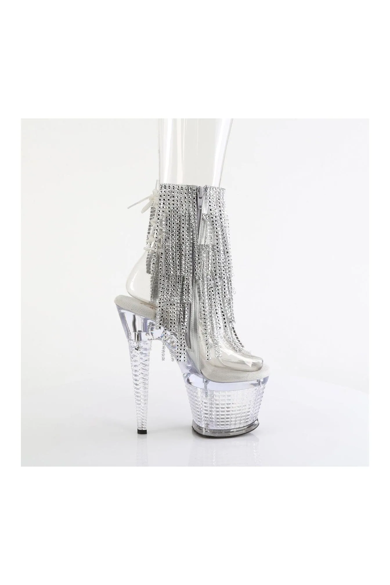 SPECTATOR-1017RSF Clear Vinyl Ankle Boot