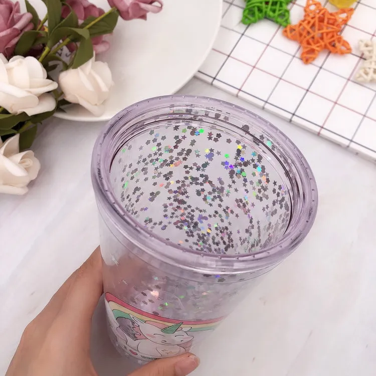 Unicorn Tumbler with Straw