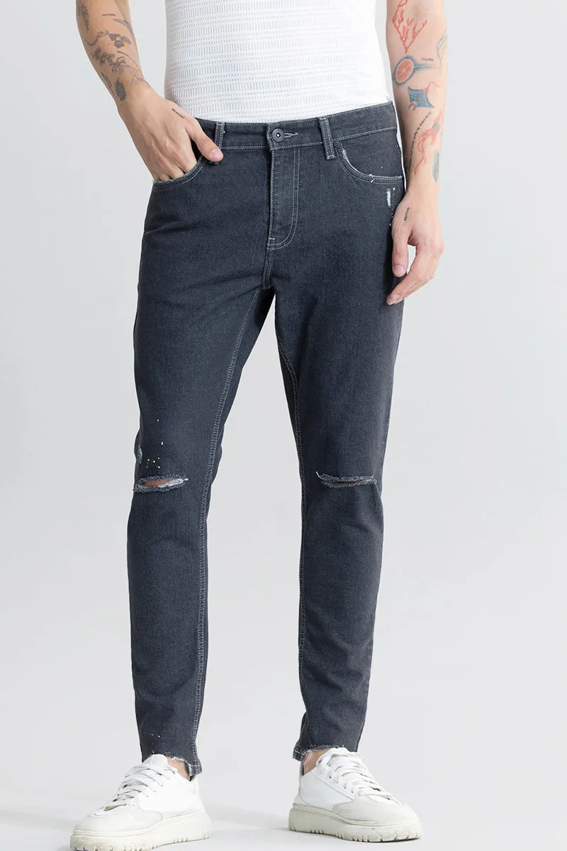 Urban Edge Black Skinny Fit Jeans