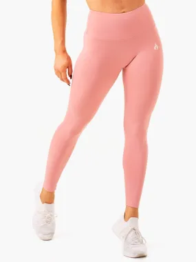 Vital High Waisted Scrunch Leggings - Blush Pink