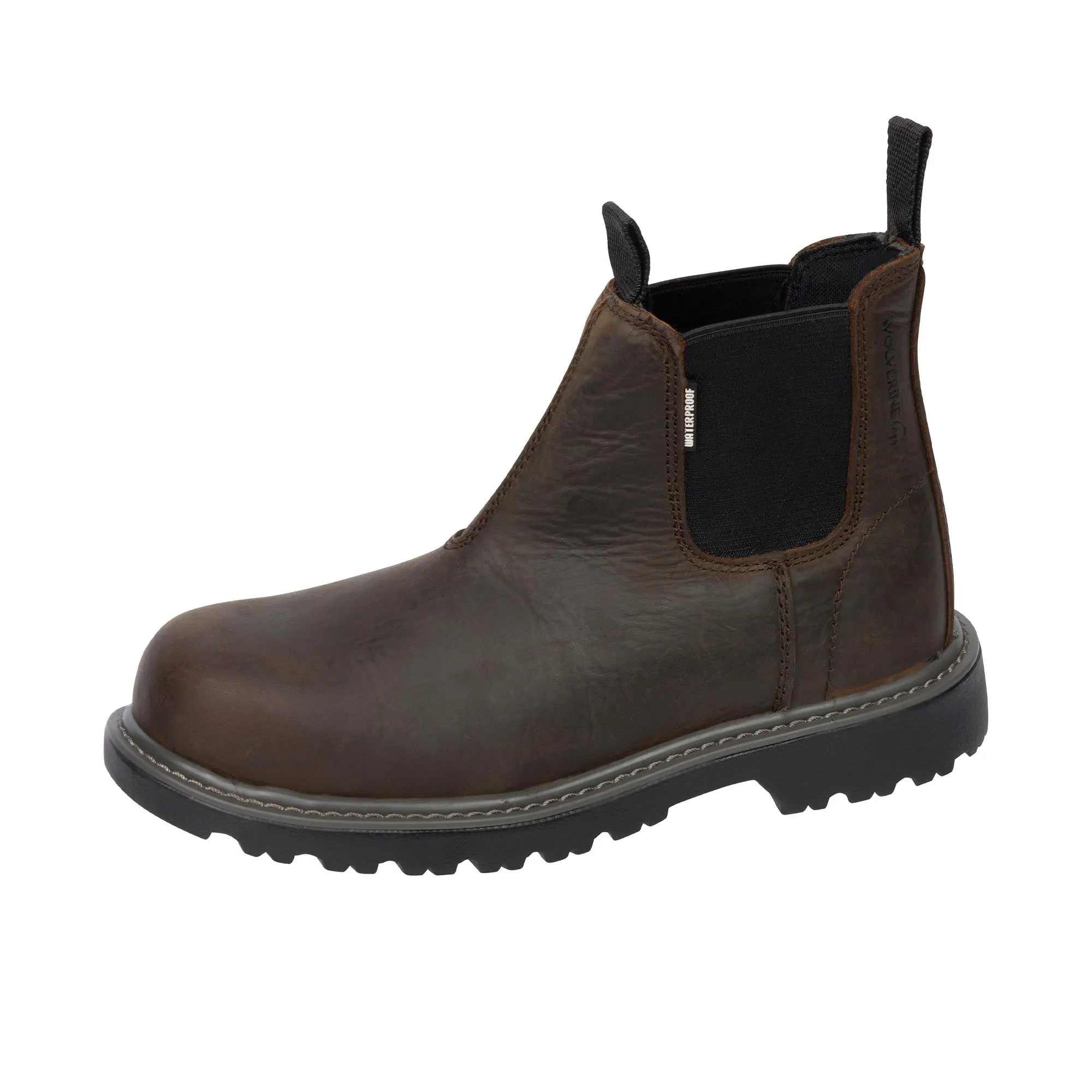 Wolverine Floorhand Work Romeo Steel Toe Dark Brown