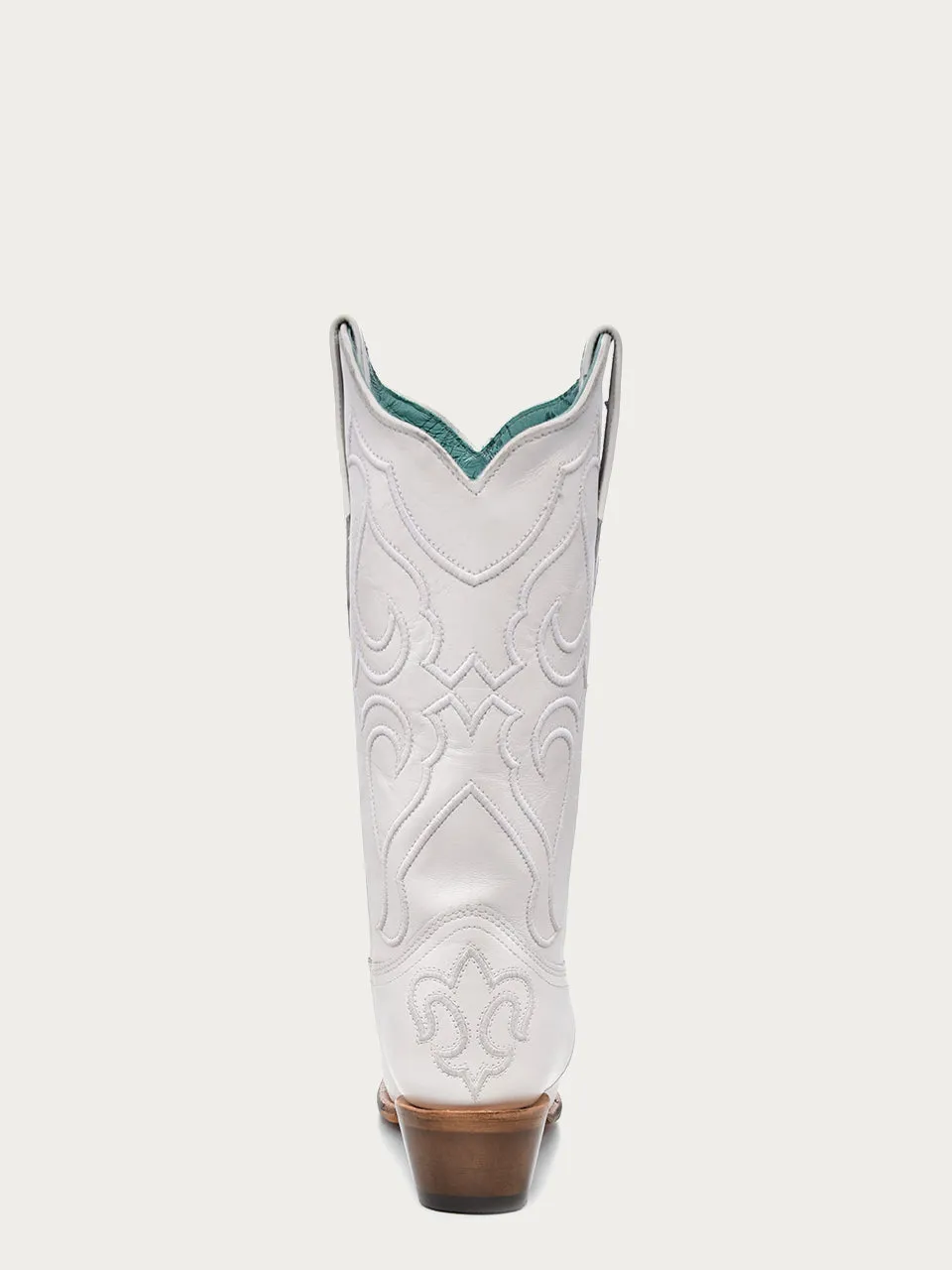 Z5046 - WOMEN'S EMBROIDERY WHITE SNIP TOE COWBOY BOOT